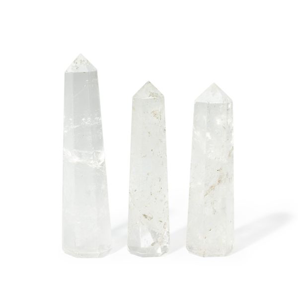 Gemstone Six Face Obelisk Point approx 11cm  - Clear Quartz