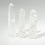 Gemstone Six Face Obelisk Point approx 11cm - Clear Quartz