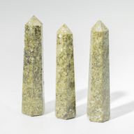 Gemstone Six Face Obelisk Point approx 11cm - Epidote