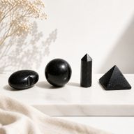 Four Gemstone Shapes - Black Tourmaline