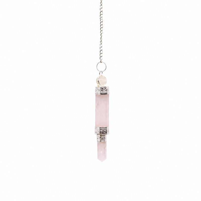 Three Piece Pendulum - Rose Quartz