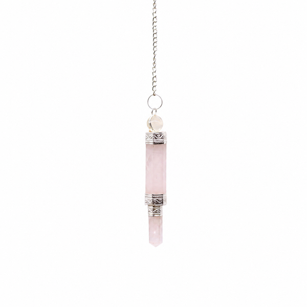 Three Piece Pendulum - Rose Quartz