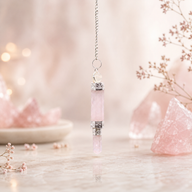 Three Piece Pendulum - Rose Quartz