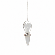 Celestial Guide - Two Piece Angel Pendulum - Chakra Band - Clear Quartz