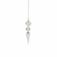 The Architect of Clarity - Three Piece Pendulum - Crystal Quartz