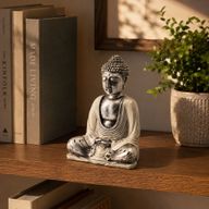 White & Grey Buddha - Medium