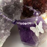 Nymph Spirit Gemstone Necklace Set - Full Moon