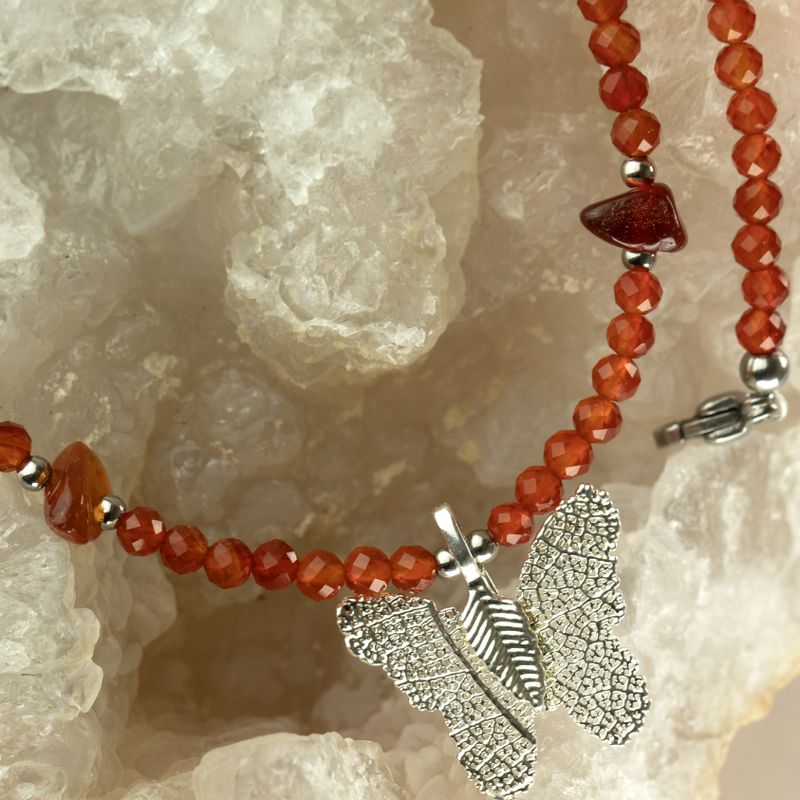 Nymph Spirit Gemstone Necklace Set - Blood Moon