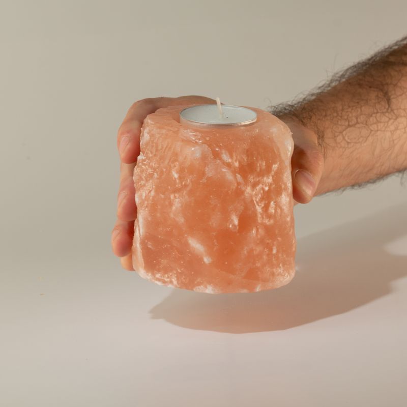 Quality Natural Salt Candle Holder 600-800g