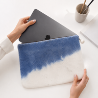Felt Laptop Pouch (upto 14") - Blue Horzon