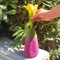 Felt Flowers Vases (3 assorted)