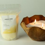 Fragranced Candle Sand - Warm Grey - Azure Noir - 300g