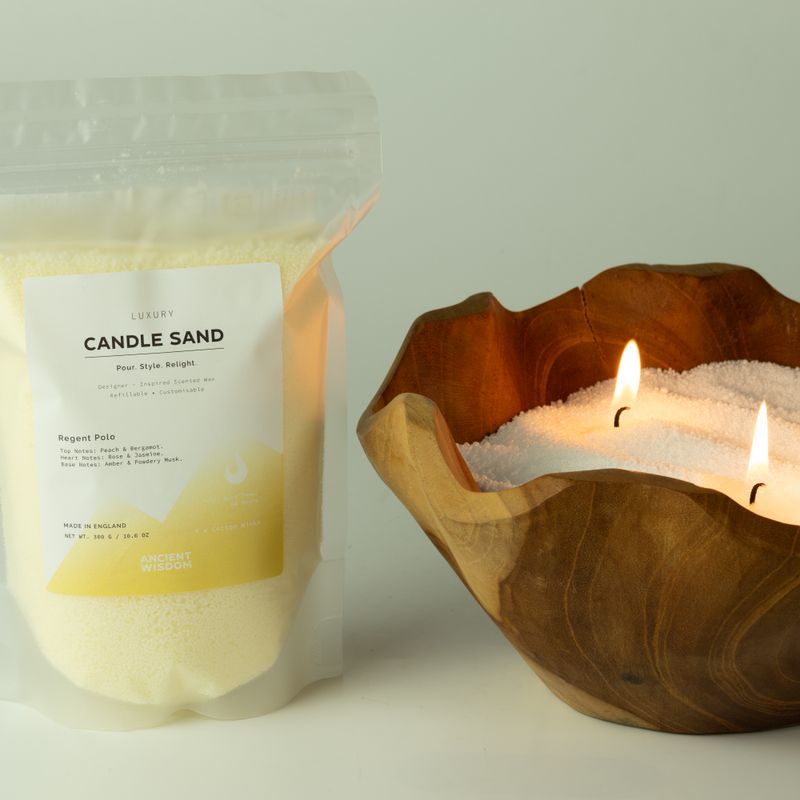 Fragranced Candle Sand - Dusty Rose - Maison de Roses - 300g