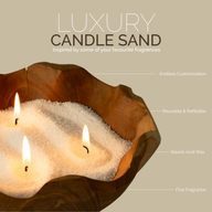 Fragranced Candle Sand - Dusty Rose - Maison de Roses - 300g