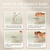 Fragranced Candle Sand - Warm Grey - Azure Noir - 300g