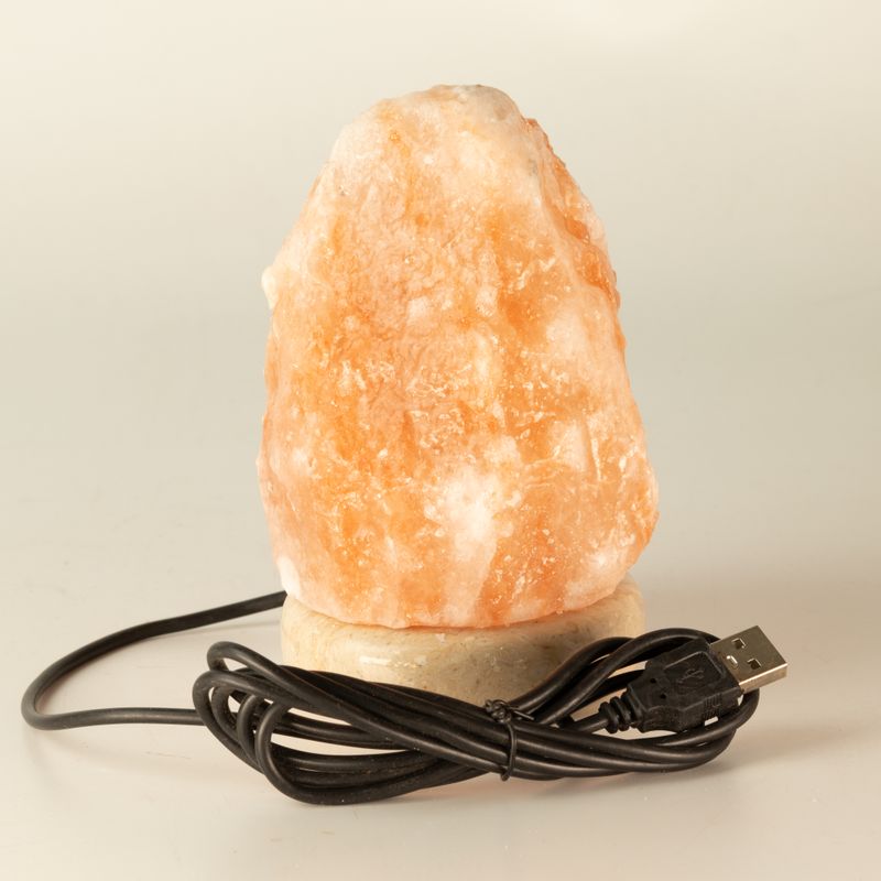 Quality USB Natural Salt Lamp - 11.5 cm (multi)