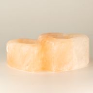 Double Heart Salt Candle Holder 1Kg