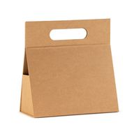 Flat Pack Gift Box - Hand Box  (20x10x20cm) - Brown Craft