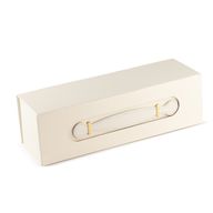 Flat Pack Gift Box - Wine Box Shape (33.5x10x10.5cm) - White