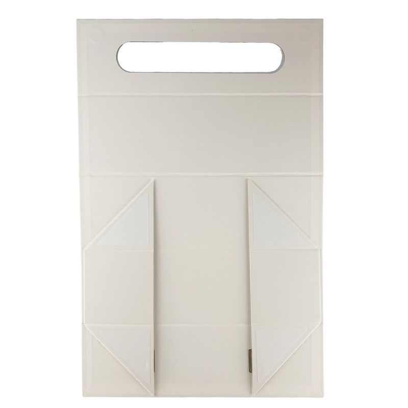 Flat Pack Gift Box - Wine Box Shape (33.5x10x10.5cm) - White