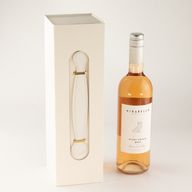 Flat Pack Gift Box - Wine Box Shape  (33.5x10x10.5cm) - White