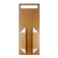 Flat Pack Gift Box - Med Hamper  (24x18.2x8cm) - Brown Craft