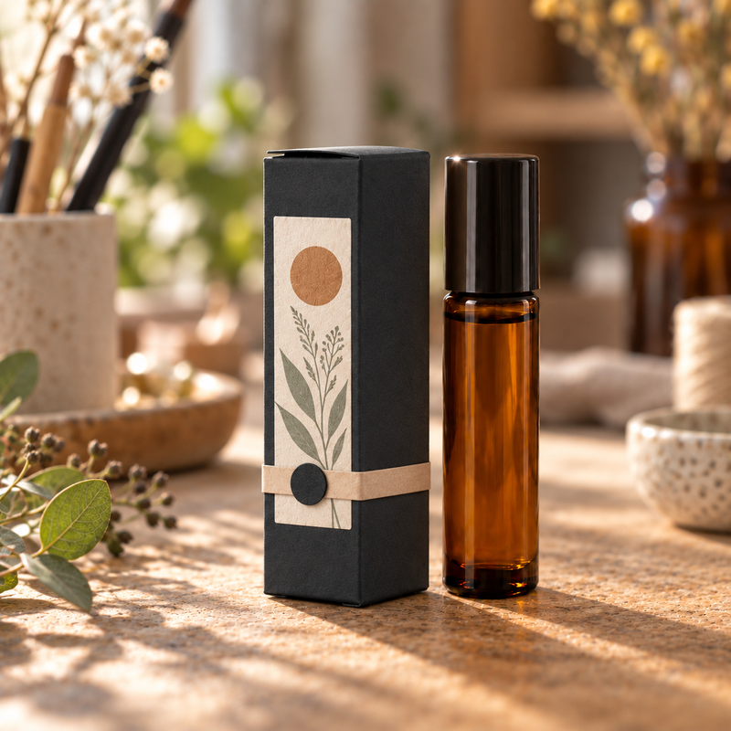 Box for 10ml Roll On Bottle - Black