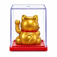 Mini Solar Powered Money Cat in Box - Gold