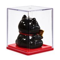 Mini Solar Powered Money Cat in Box - Black