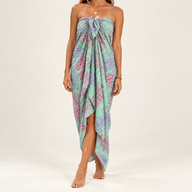 Bali Block Print Sarong - Tropical