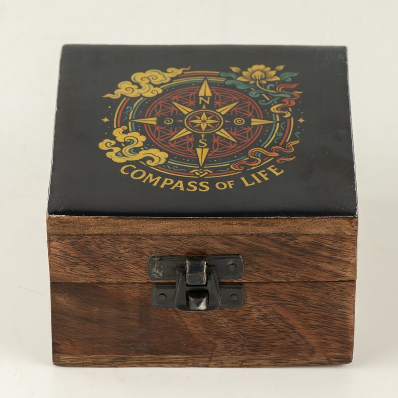 Small Enamelled Box - Compass of Life