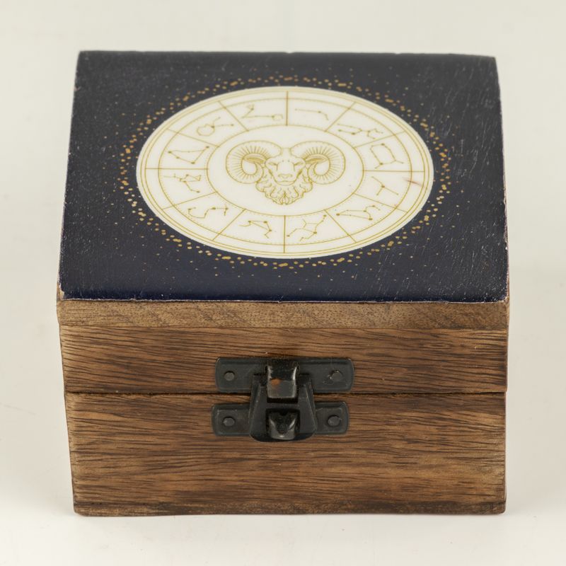 Small Enamelled Box - Aries