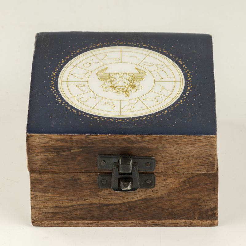 Small Enamelled Box -  Taurus