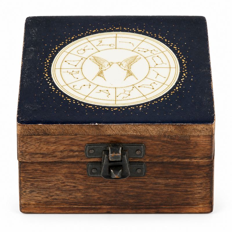 Small Enamelled Box - Gemini