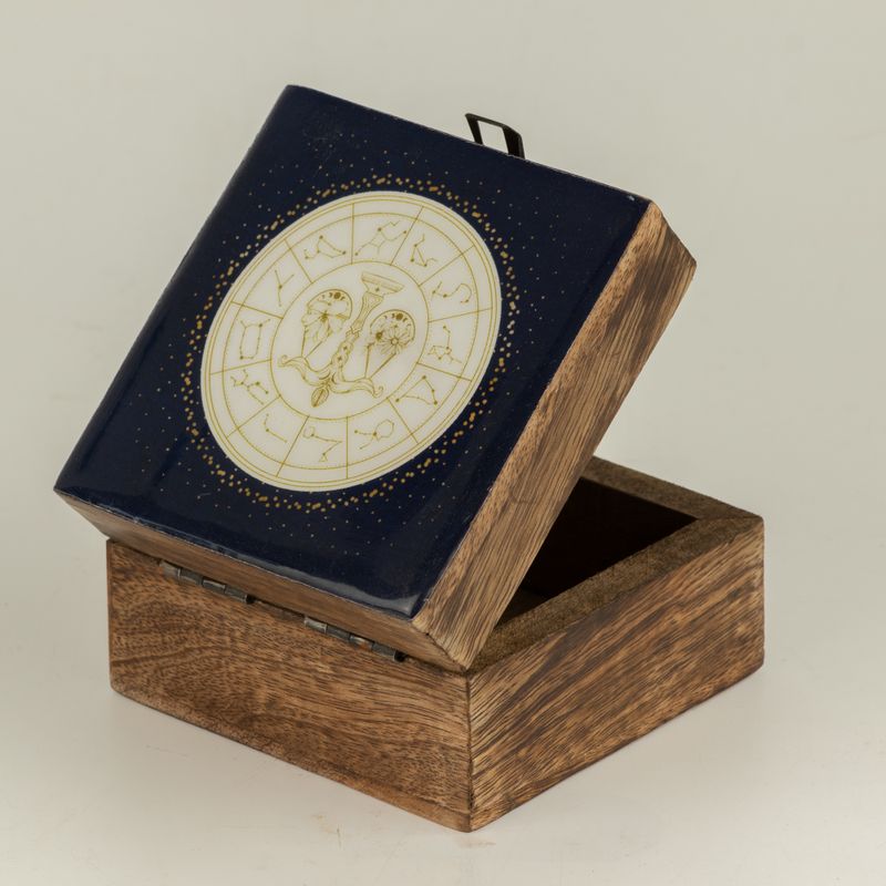 Small Enamelled Box - Libra