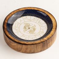 Stars Sign Mini Bowl & Incense Stick Holder - Pisces