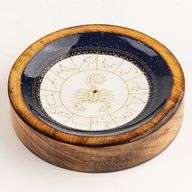 Stars Sign Mini Bowl & Incense Stick Holder - Scorpio