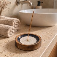 Stars Sign Mini Bowl & Incense Stick Holder - Aries