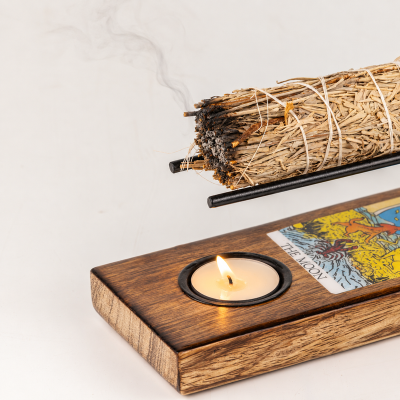Large Sage Stick Heater Enamelled - The Moon