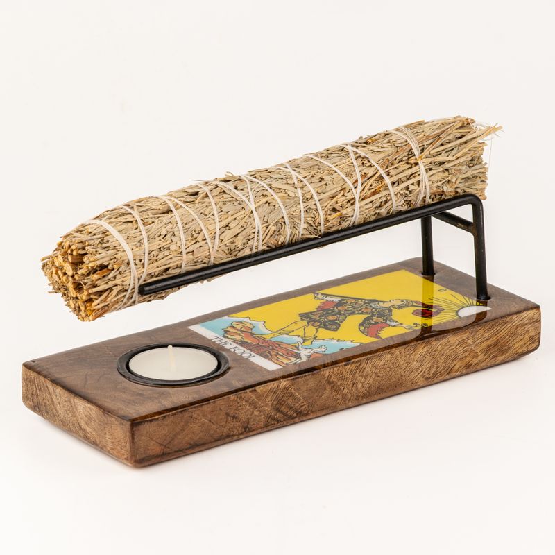 Large Sage Stick Heater Enamelled - The Fool
