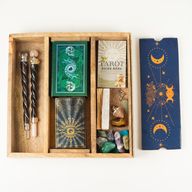 Blue Moon Phases Tarot Tray with Card Holder