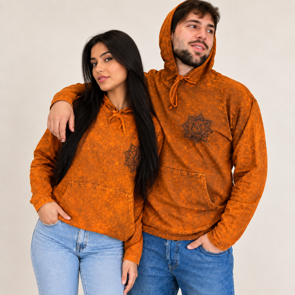 Nomad Sari Stone Washed Hoody Shirts with Kangaroo Pocket.