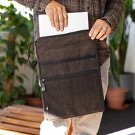 Stonewash  Large Laptop Pouch - Charcoal