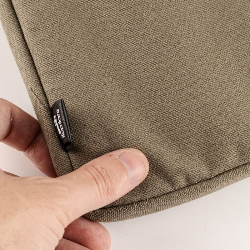 Canvas Travel Laptop Pouch - Olive