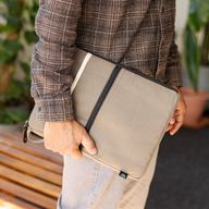 Canvas Travel Laptop Pouch - Olive