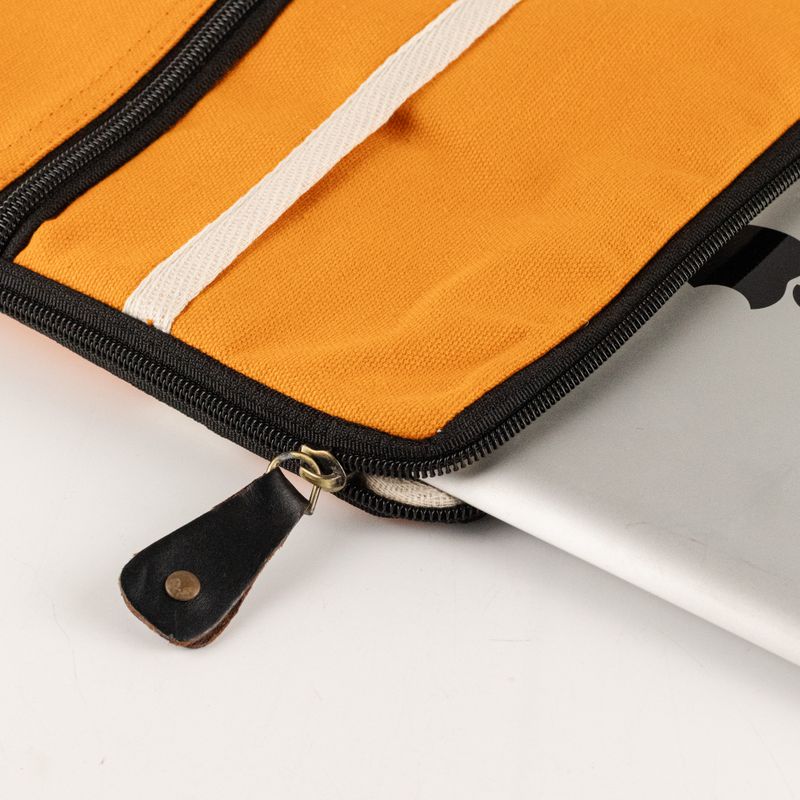 Canvas Tablet Pouch - Orange