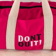 Don't Quit Gym Bag - Cherry Pink