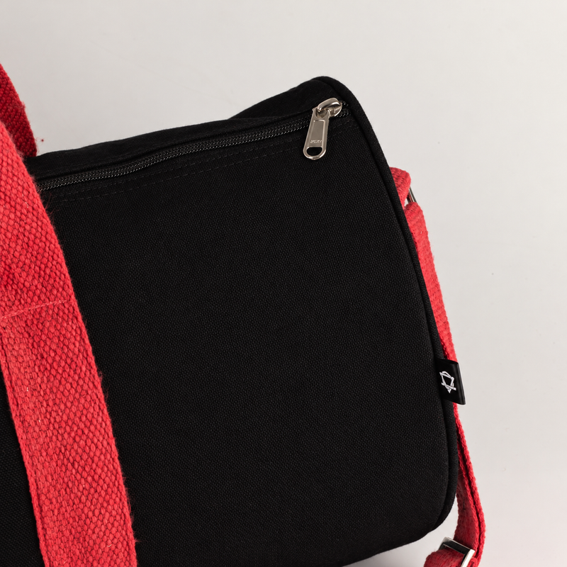 Don't Quit Gym Bag - Black - Cherry Pink Handle