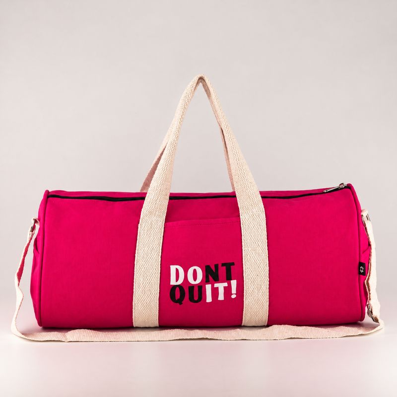 Don't Quit Gym Bag - Cherry Pink