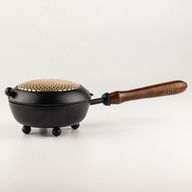 Large Iron Censer Incense Burner - Gold detail